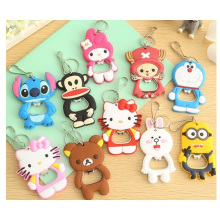 Promotional Cartoon Bottle Opener, Silicone Multi-Functional Small Gift Fridge Magnets